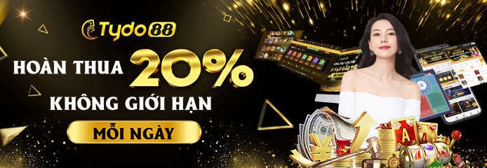 Hoàn thua 20% không giới hạn tại Tydo88